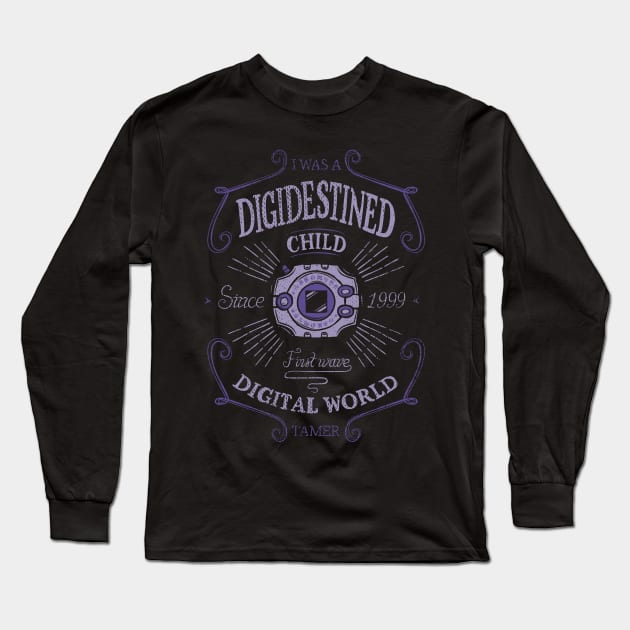 Digimon Child - First Adventure - Digidestined Long Sleeve T-Shirt by Typhoonic